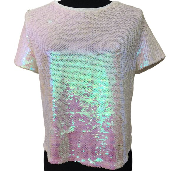 Luxury Evening Cocktail Party Beaded Sequins Runway Couture Top Blouse Jacket NW - Picture 1 of 16